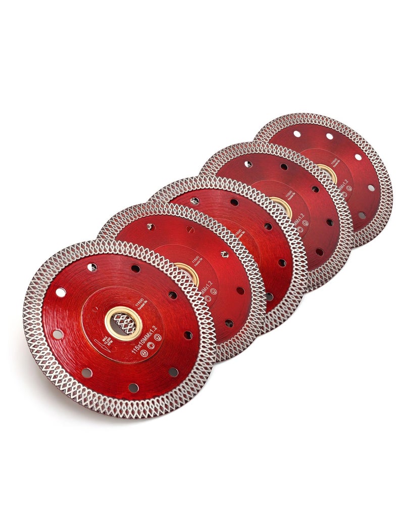 Casaverde 5Pcs/Lot 4.5" Super Thin Diamond Porcelain Saw Blade for Cutting Ceramic or Porcelain Tiles (4.5"-5pcs)â€¦ - Image 2